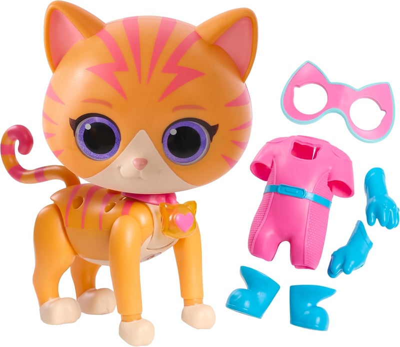 Disney Just Play Disney Junior SuperKitties Cat-Tastic Transforming Ginny Lights and Sounds Figure, Kids Toys for Ages 3 Up - Image 1